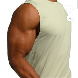 esntls sage green muscle tee